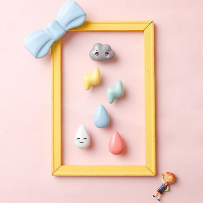 Colorful Ceramic Lightning-Shaped Cabinet Knobs