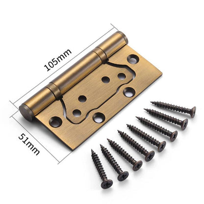 304 Stainless Steel No-Mortise Flush Door Hinges, 4-Inch & 5-Inch