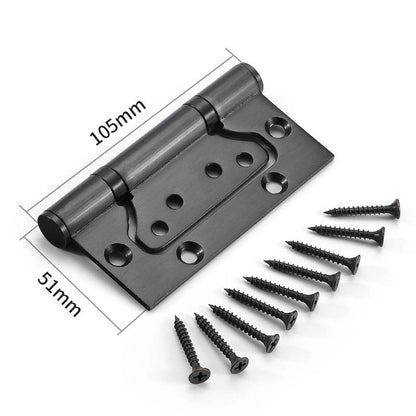 304 Stainless Steel No-Mortise Flush Door Hinges, 4-Inch & 5-Inch