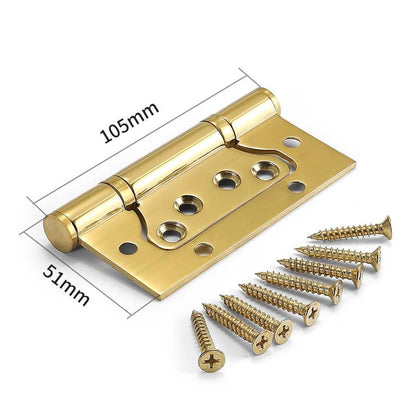 304 Stainless Steel No-Mortise Flush Door Hinges, 4-Inch & 5-Inch