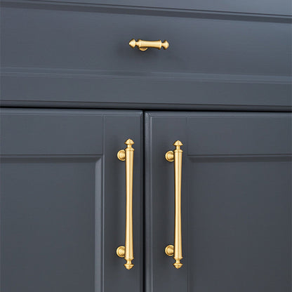 Traditional Brass Cabinet Pulls and T-Knobs