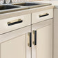 Two-Tone Black and Gold Cabinet Pulls and Knobs for Wardrobes