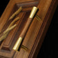 Vintage Brass and Wood Cabinet Pulls for Cabinets and Drawers