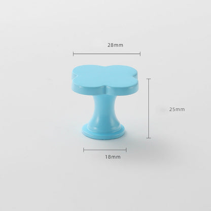 Four-Leaf Clover Cabinet Knobs in Seven Colors