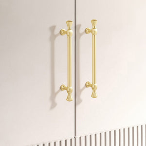 Nordic Gold Round Bar Cabinet Pulls