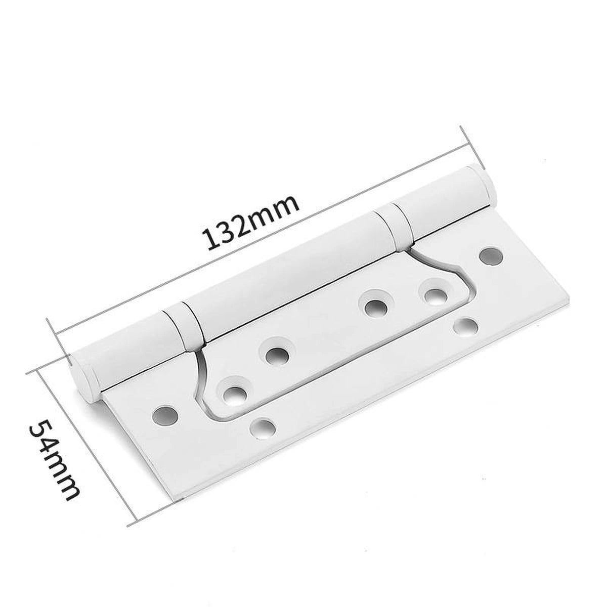 304 Stainless Steel No-Mortise Flush Door Hinges, 4-Inch & 5-Inch