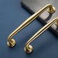Gold Curved Brass Cabinet Pulls and Knobs for Wardrobes