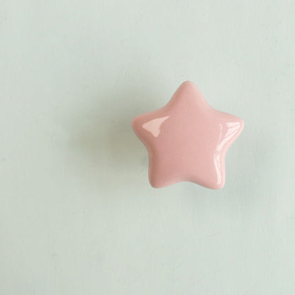 Colorful Ceramic Star Cabinet Knobs