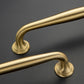 Gold Curved Brass Cabinet Pulls and Knobs for Wardrobes