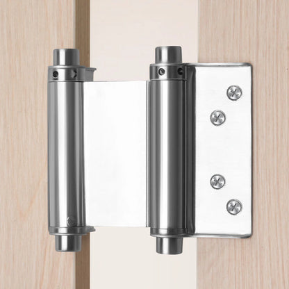 Stainless Steel Double-Action Spring Door Hinges, Self-Closing, 3-Inch to 8-Inch