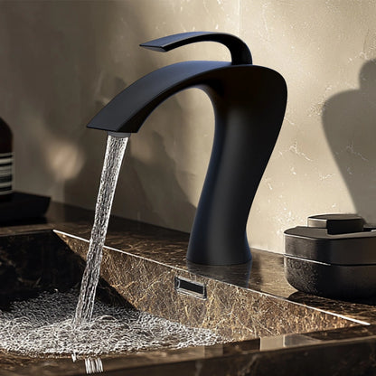 Lunara Modern Single-Handle Single-Hole Bathroom Sink Faucet