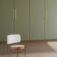 Grooved Gold Zinc Alloy Cabinet Handles and Knobs