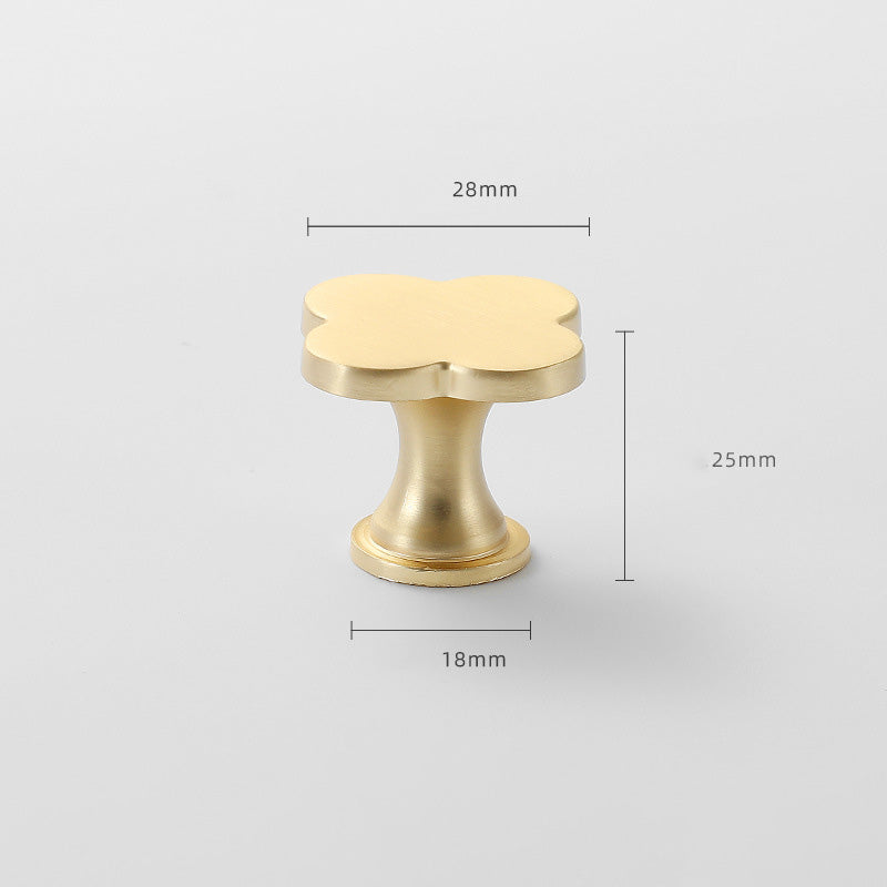 Four-Leaf Clover Cabinet Knobs in Seven Colors