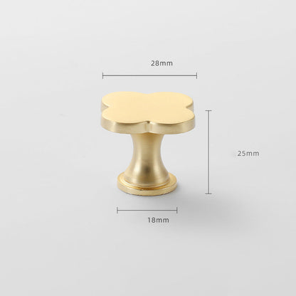 Four-Leaf Clover Cabinet Knobs in Seven Colors