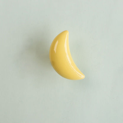 Colorful Ceramic Crescent Moon Cabinet Knobs