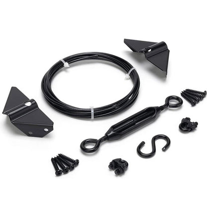 No-Sag Gate Kit with 9-Foot Adjustable Steel Cable for Wood Fence Gates