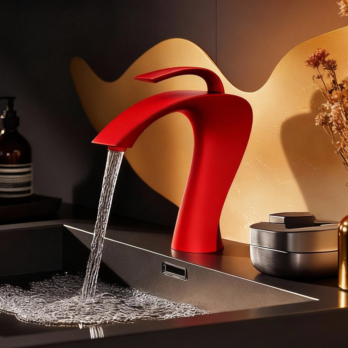 Lunara Modern Single-Handle Single-Hole Bathroom Sink Faucet