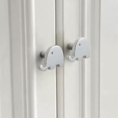 Brass Elephant Dresser Knobs in Three Finishes
