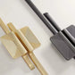 Pair of Modern Gold Cabinet Pulls for Dressers and Cabinets
