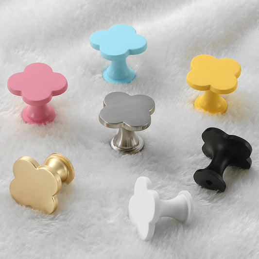 Four-Leaf Clover Cabinet Knobs in Seven Colors