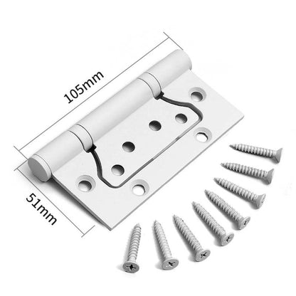 304 Stainless Steel No-Mortise Flush Door Hinges, 4-Inch & 5-Inch
