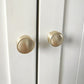 Gold Round Bar Cabinet Pulls and Matching Knobs