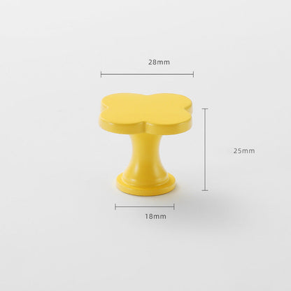 Four-Leaf Clover Cabinet Knobs in Seven Colors