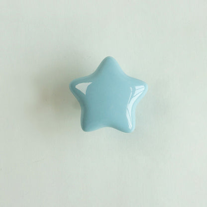Colorful Ceramic Star Cabinet Knobs