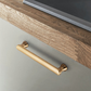European Round Bar Zinc Alloy Cabinet Pulls