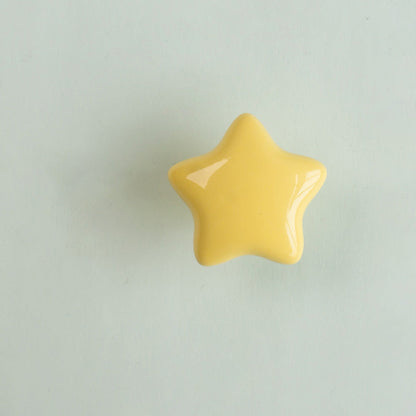 Colorful Ceramic Star Cabinet Knobs