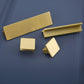 Brushed Gold Solid Brass Flat Bar Cabinet Pulls and Handles