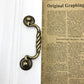Vintage Brass Finish Bail Drawer Pull Handles