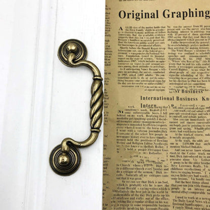 Vintage Brass Finish Bail Drawer Pull Handles