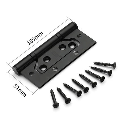 304 Stainless Steel No-Mortise Flush Door Hinges, 4-Inch & 5-Inch