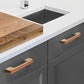 Textured Leather Inlay Cabinet Pulls and Knobs