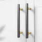 Two-Tone Gray Drawer Pulls and Cabinet Handles