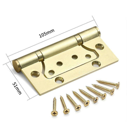 304 Stainless Steel No-Mortise Flush Door Hinges, 4-Inch & 5-Inch