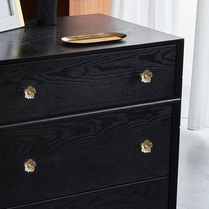 Solid Brass Sakura Flower Cabinet Knobs