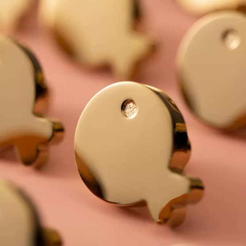 Brushed Brass Fish Cabinet Knobs
