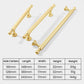 Grooved Gold Zinc Alloy Cabinet Handles and Knobs