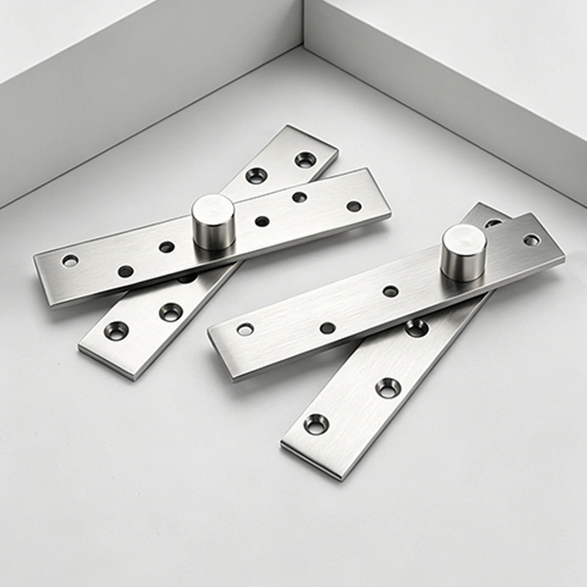 Stainless Steel 360° Pivot Door Hinges, Top and Bottom Mount