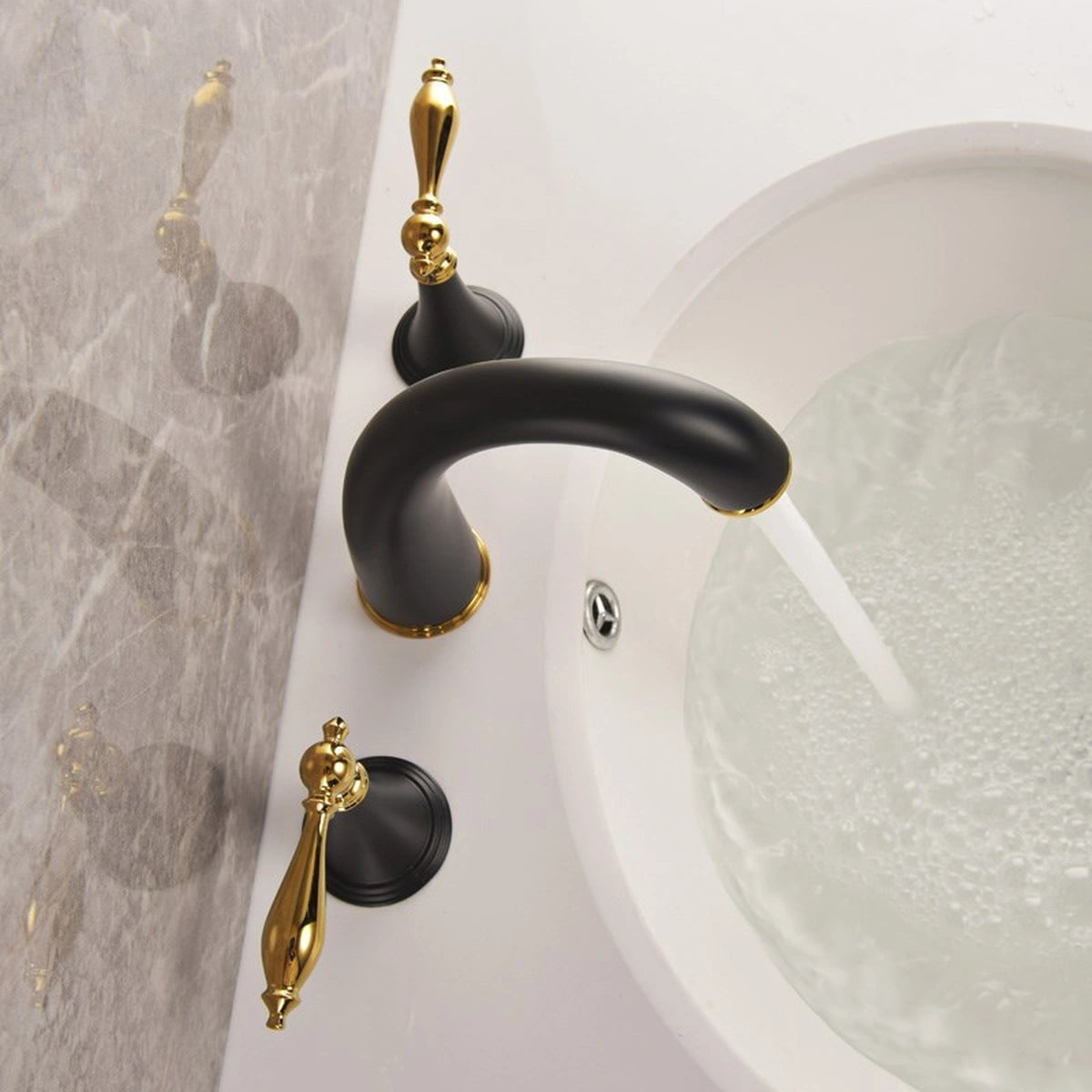 Montara Classic Two-Handle 3-Hole Widespread Bathroom Sink Faucet