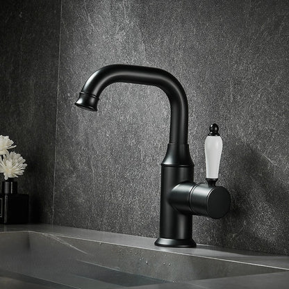 Ravelle Antique High-Arc Single-Hole Bathroom Sink Faucet