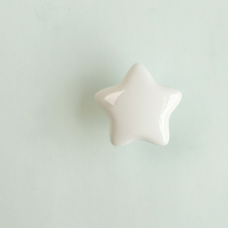 Colorful Ceramic Star Cabinet Knobs