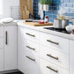 Two-Tone Gray Drawer Pulls and Cabinet Handles