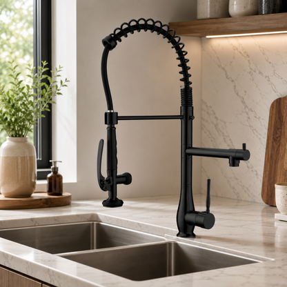 Rivet Commercial Pull-Down Kitchen Faucet