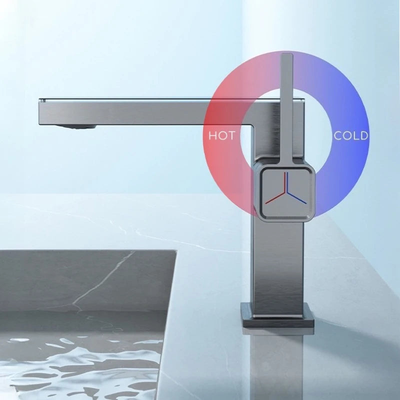 One lever for flow and temperature
