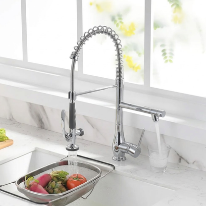 Rivet Commercial Pull-Down Kitchen Faucet