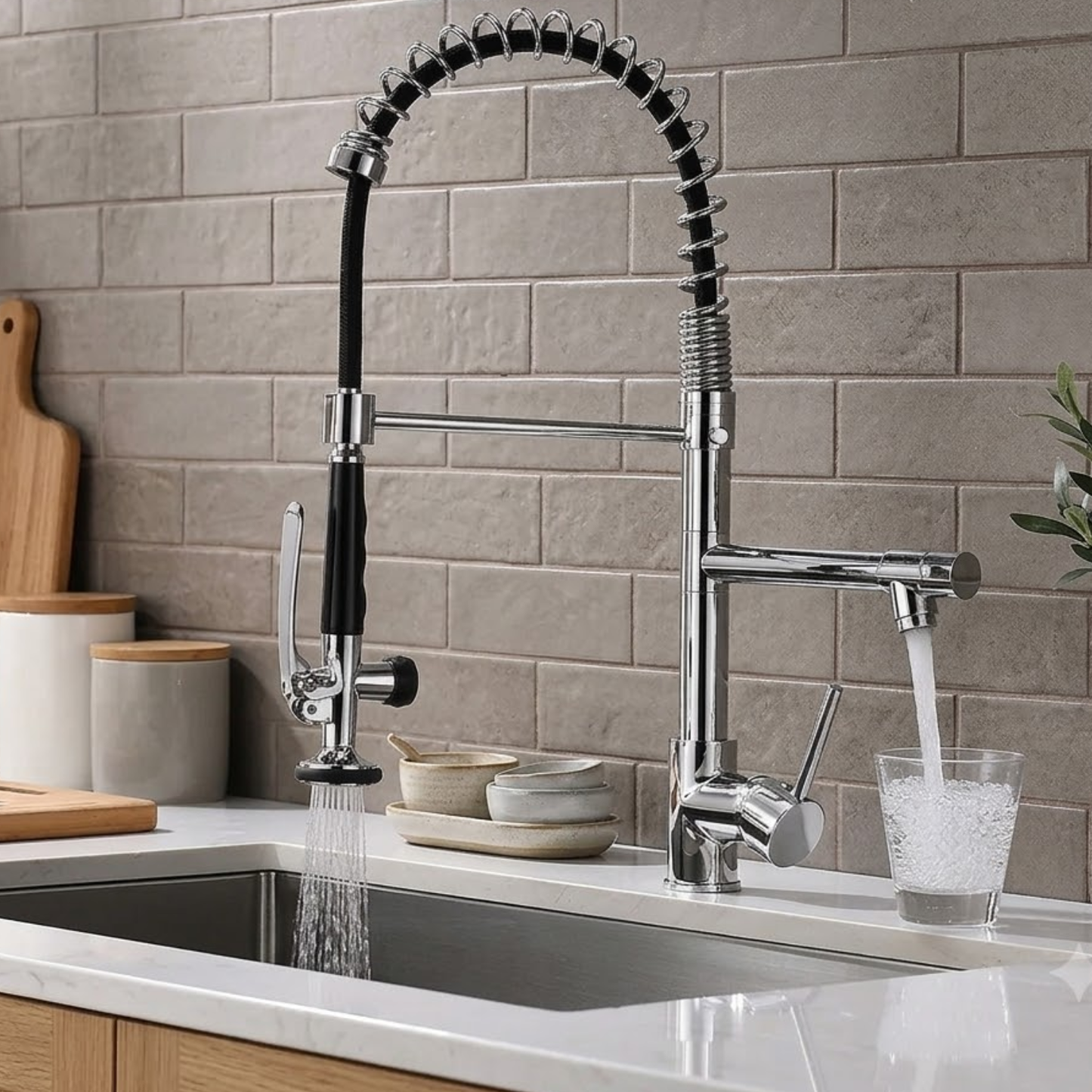 Orbit 360° Pull-Out Kitchen Faucet with Single Handle