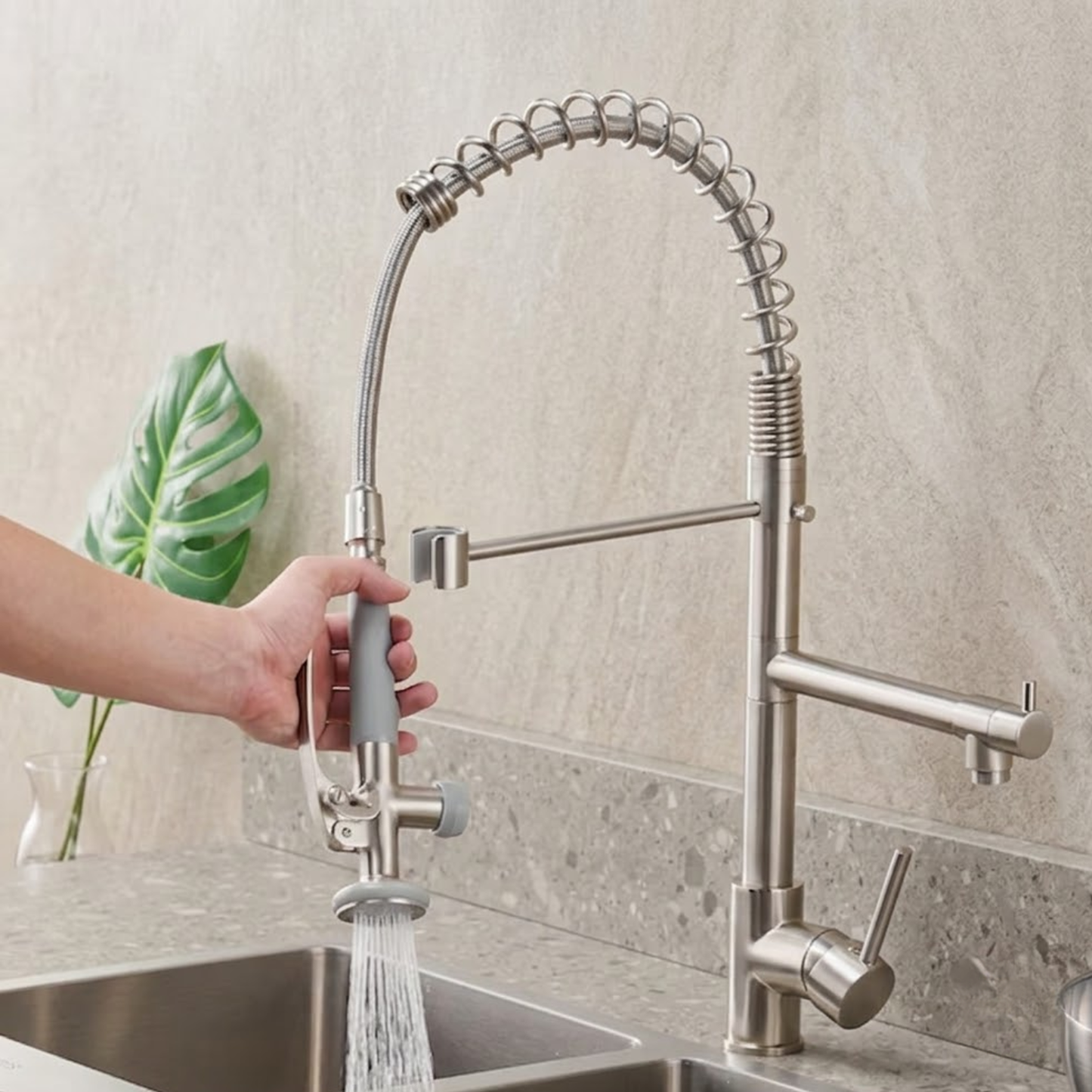 Orbit 360° Pull-Out Kitchen Faucet with Single Handle